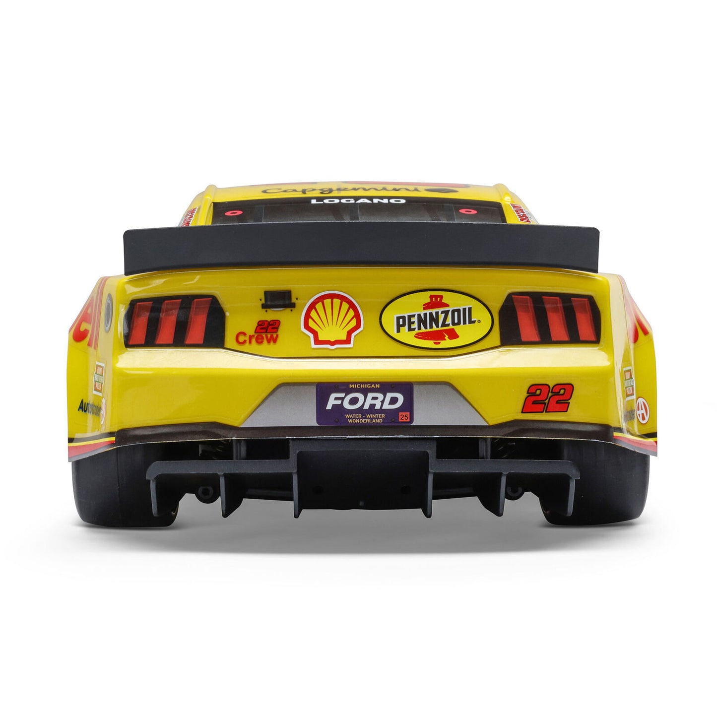 LOS1122522 1/12 NASCAR RC Racecar Joey Logano No. 22 Shell 2025 Ford Mustang 2S AWD RTR Brushed On-Road (Battery & Charger Included)