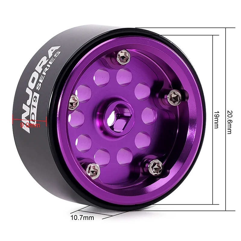 W7008PU-19 INJORA 0.7" D19 Aluminum Wheels for 1/30 SCX30