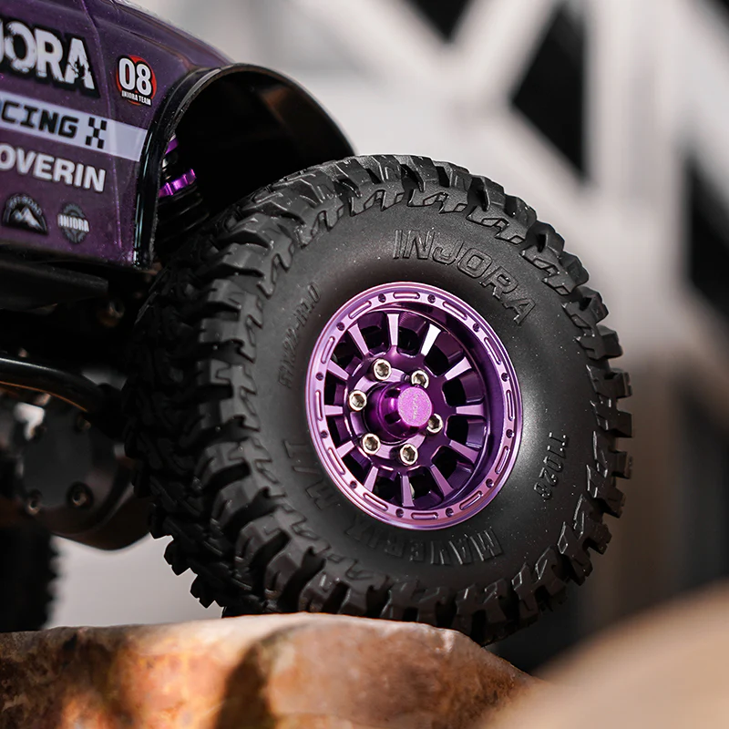 DGW-1056PU INJORA 1.0" Aluminum Wheels for Micro Crawlers (W1056) - Purple