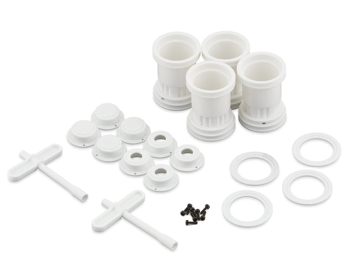JCO3442W Tribute 1/24 Mini Monster Truck Wheels (White) (4)