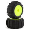 JCO4040-2221 Mini-T 2.0 Animal Pre-Mounted Rear Tires (Yellow) (2) (Green)