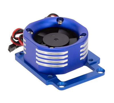 INTC32507BLUE 38x38mm Alloy Case Cooling Fan w/ Color LED & Mount 1/8