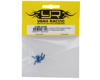 YEA-KYMR-004DB Yeah Racing Kyosho Mini-Z Aluminum Steering Knuckles (Blue) (2) (0 Camber)