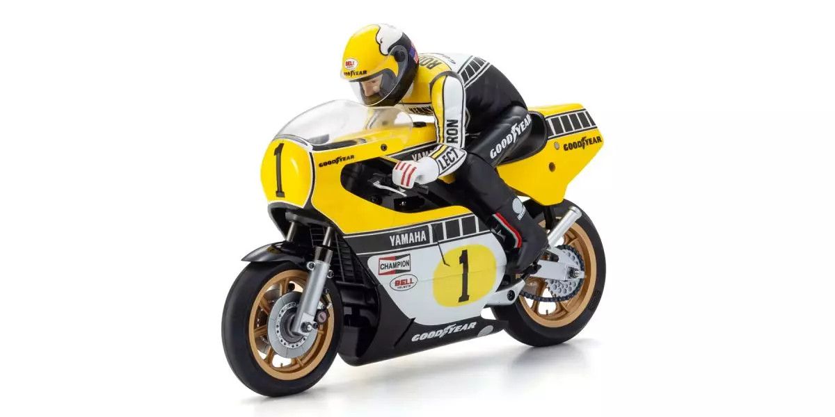 KYO34936T1 1978 Yamaha YZR500 Kit 1:8 Scale Radio Controlled Electric Powered Motorcycles Hanging On Racer Series