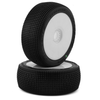 JCO3175-12 Stalkers 1/8 Pre-Mounted Buggy Tire (White) (Green)