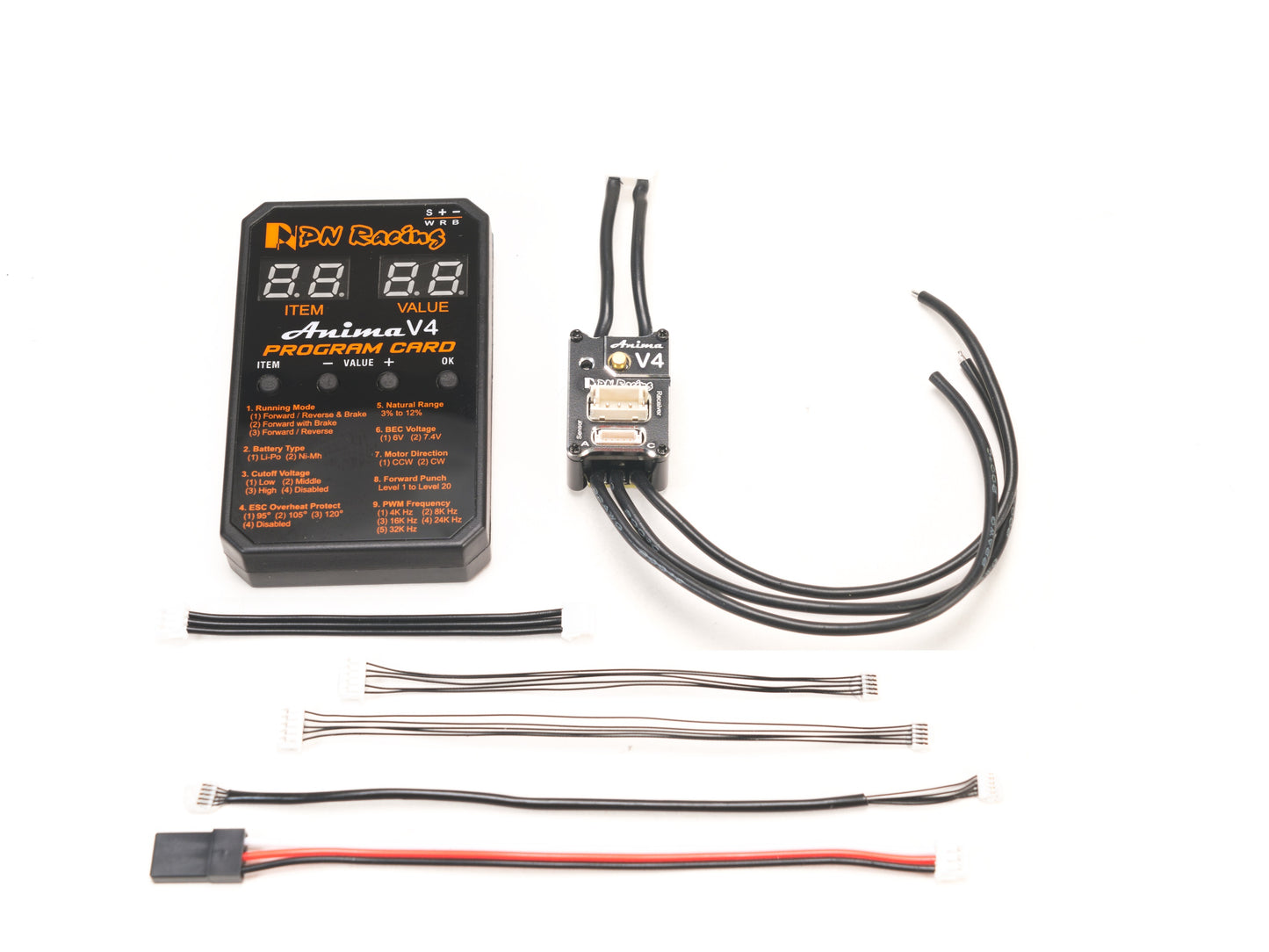500840K PN Racing Anima V4 30A 1/28 Sensored Brushless ESC (Black)