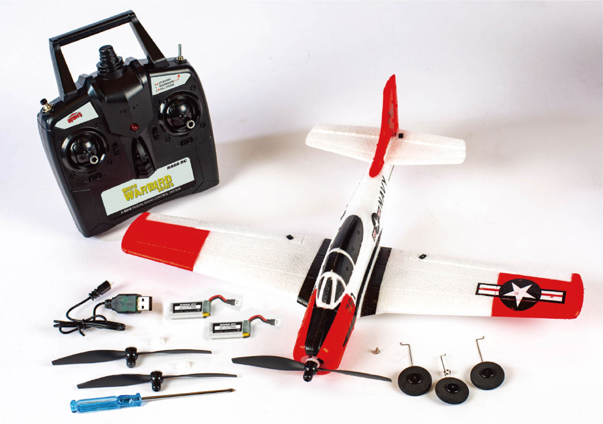 RGRA1302  T-28 Trojan Micro RTF Airplane with PASS (Pilot Assist Stability Software) System