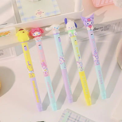 ZU54435 Figural Light Up Glitter Gel PEN  in  PDQ ASST