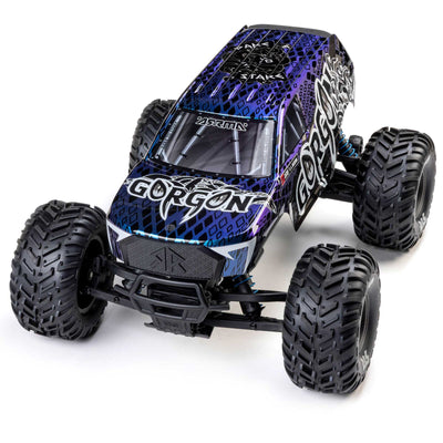 ARA3530 Arrma Gorgon 223S 1/10 RTR Brushless 2WD Monster Truck (Black) w/SLT2 2.4GHz Radio & DSC