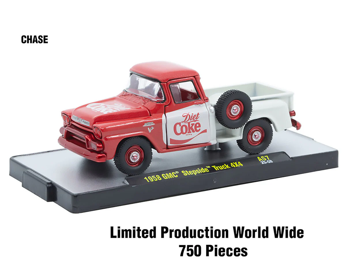 M2 Machines 52500-A57 Coca Cola 1958 GMC Stepside Truck 4X4 CHASE!!!