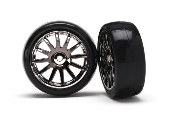 7573A Tires Black Wheels