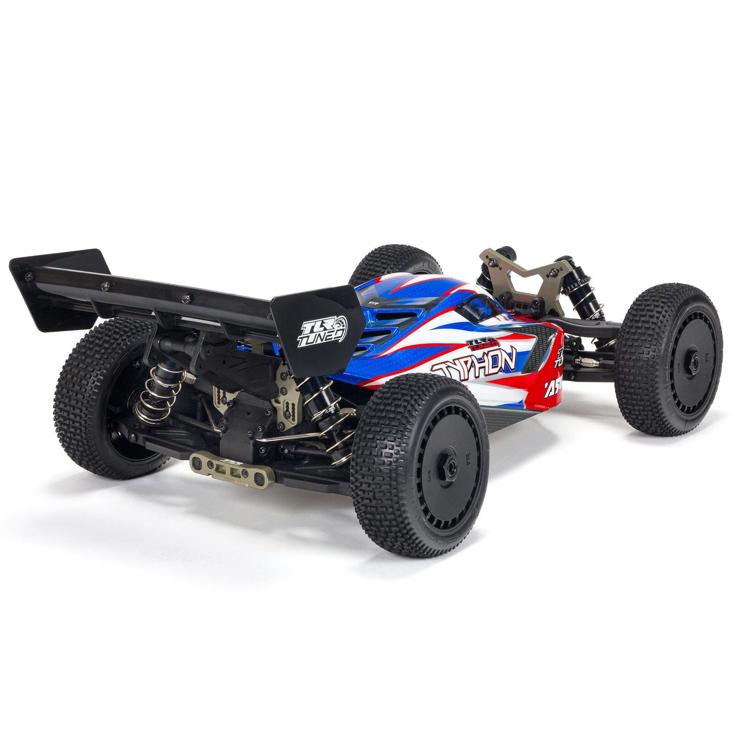 ARA8406 Arrma 1/8 TLR Tuned TYPHON 6S 4X4 BLX Buggy RTR, Red/Blue