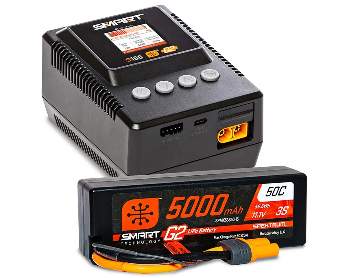 SPMXPSS300 Smart Powerstage 3S Surface Bundle: G2 5000mAh 3S LiPo IC5 & S155 Charger