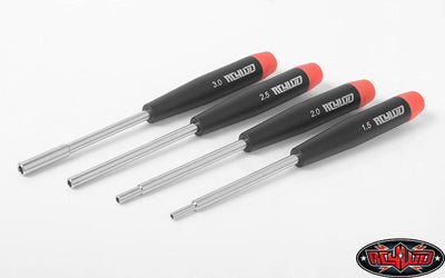 Z-F0030 4pc Precision Metric Hex/Nut Driver Set