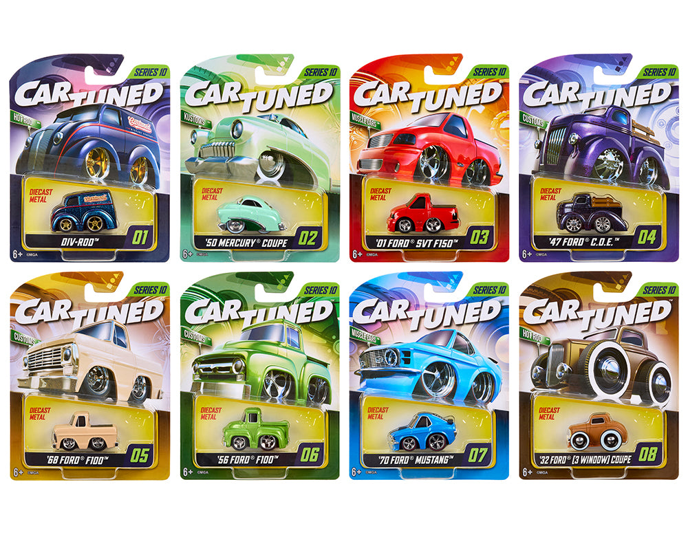 CarTuned 592631-XX9 1:64 Series 10 Mainline Assortment of 8 Styles 2026