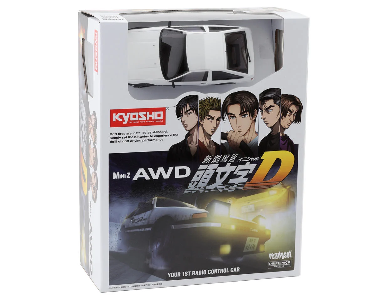 KYO32651ID MA-020 AWD Mini-Z Readyset w/Toyota Sprinter Trueno AE86 INITIAL D Body (White)