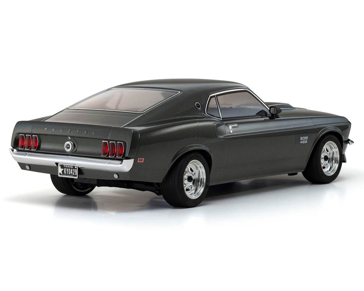 KYO34437T1 Kyosho Fazer Mk2 1969 Ford Mustang Boss 429 Electric 4WD 1/10 RTR Touring Car (Black Jade)