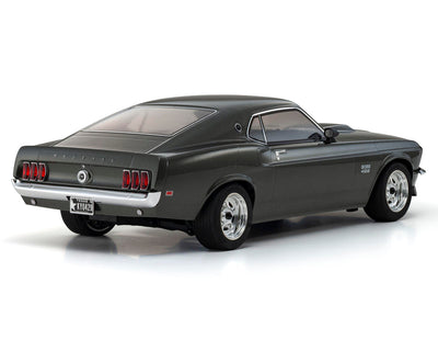 KYO34437T1 Kyosho Fazer Mk2 1969 Ford Mustang Boss 429 Electric 4WD 1/10 RTR Touring Car (Black Jade)
