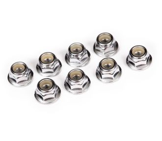 3647 Nuts,4mm Flanged Nylon Lo