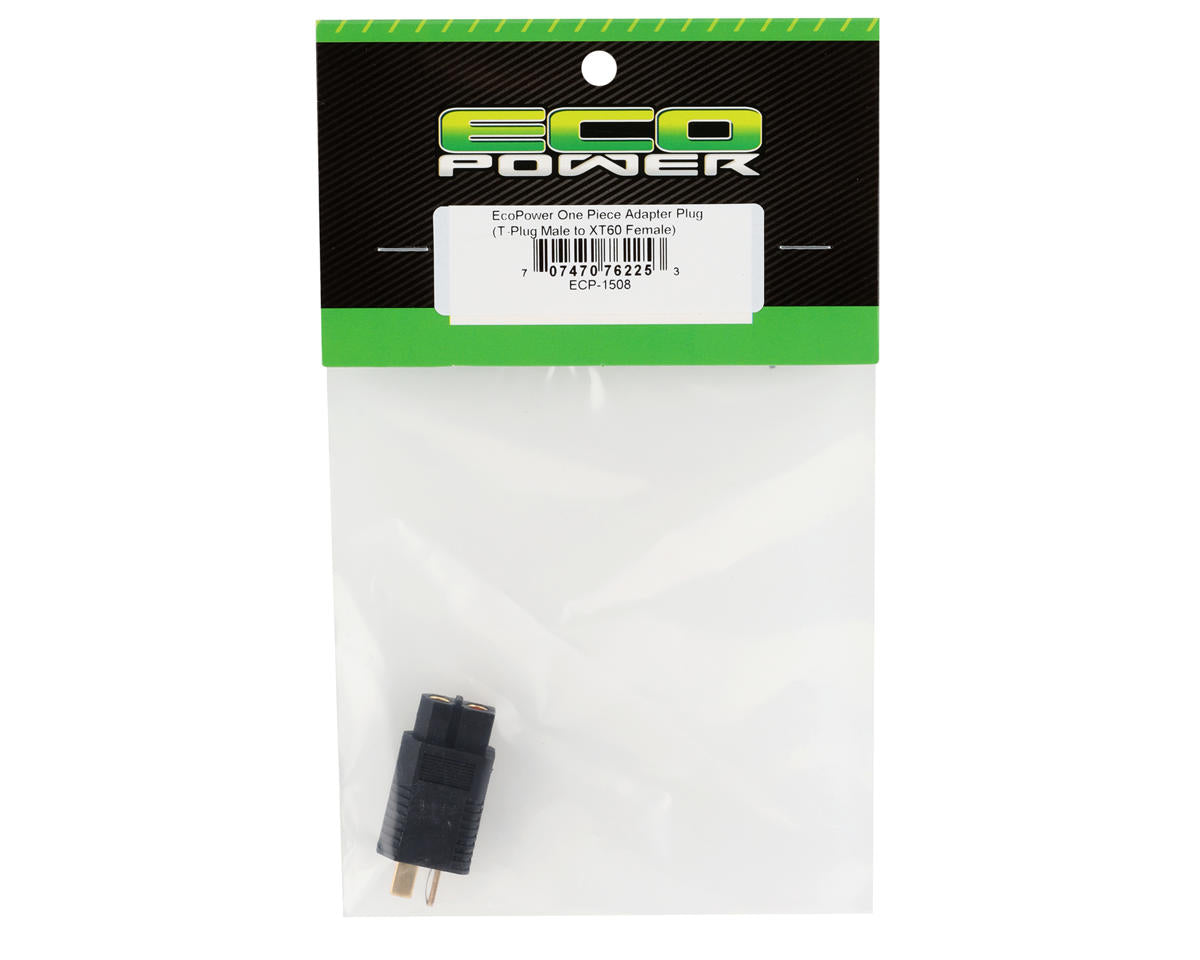 ECP-1508 EcoPower One Piece Adapter Plug (T-Plug Male To XT60 Female)