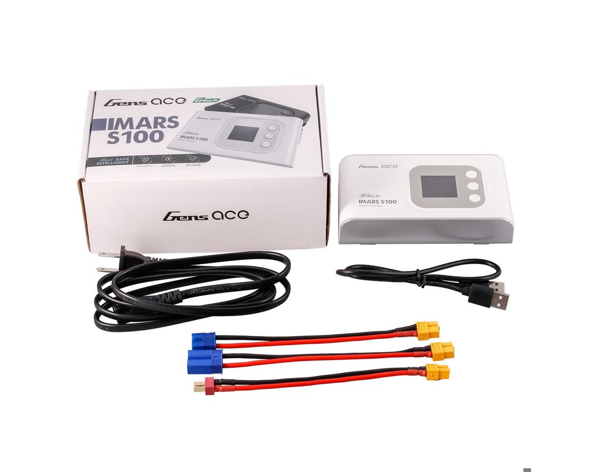 GEAS100-UW Gens Ace IMars S100 G-Tech Smart AC Balance Battery Charger (6S/10A/100W) (White)