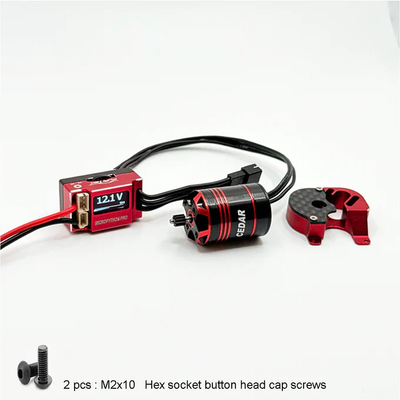 FUR-2693 Furitek Shadowcore 2025 OLED Brushless Power System with MicroPython Pro OLED & Cedar Inrunner for SCX24