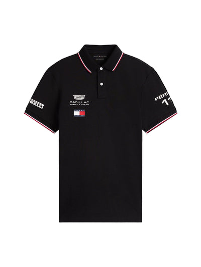 MN00109 Cadillac F1 Racing 2026 Sergio "Checo" Perez Team Polo Shirt - Black