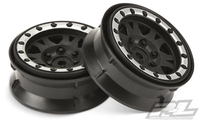 PRO276913 Impulse 1.9" Bead-Loc Wheels (Black/Silver) (2)