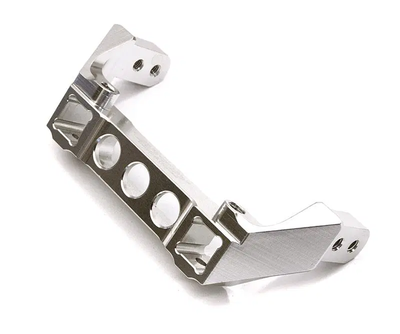 INTC27971SILVER Machined Alloy Silver Rear Bumper Mount Scale & Trail Crawler