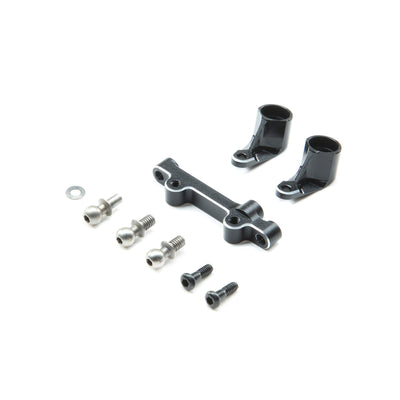 LOS311002 Mini-T 2.0 Aluminum Bellcranks & Drag Link (Black)