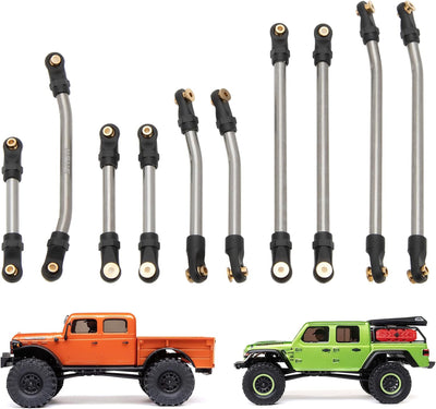 MEUS Racing SCX24 Gladiator High Clearance Links Set for Axial 1/24 RC Crawler (Titanium)