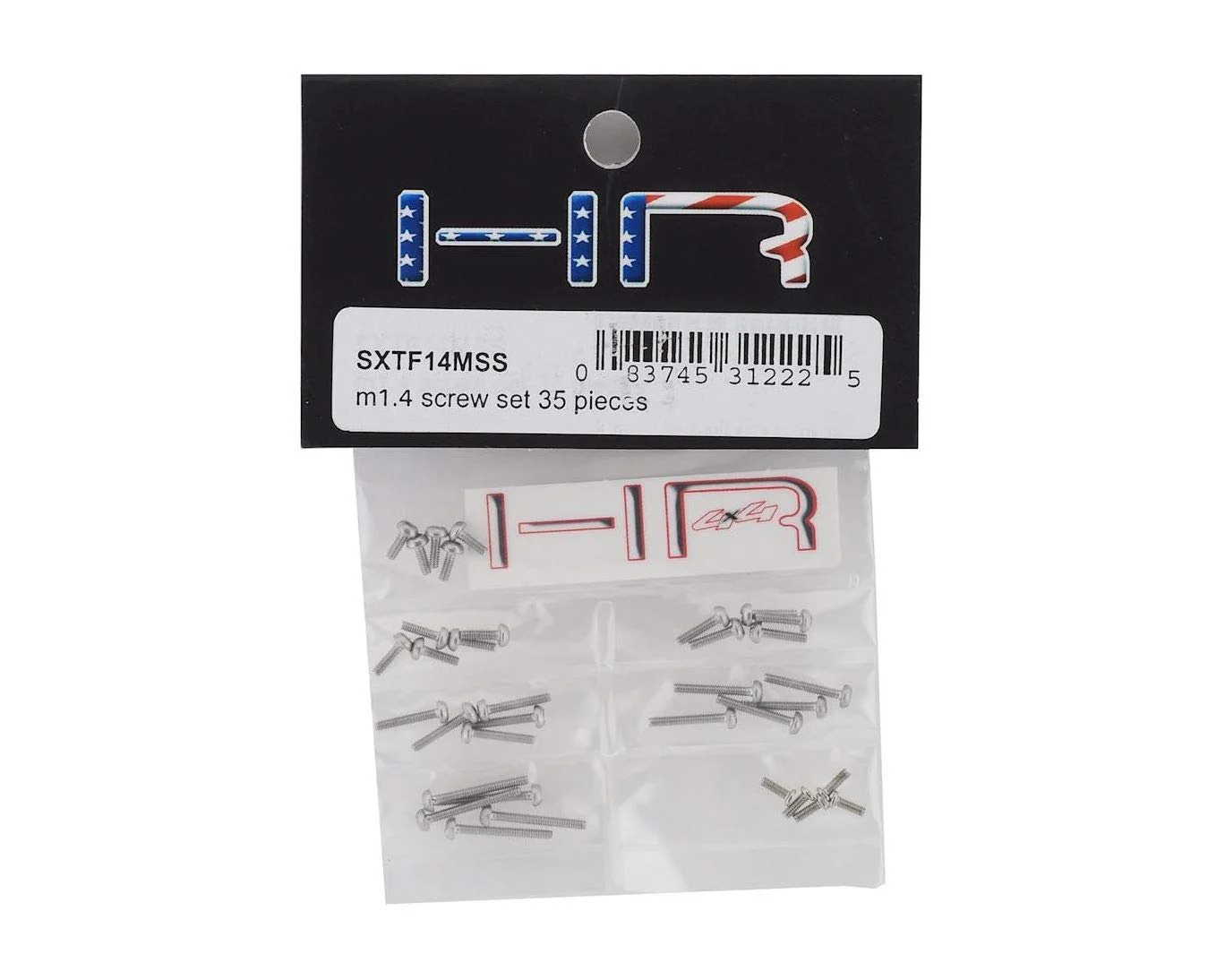HRSXTF14MSS - M1.4 Round head screw set 35 pieces scx 24