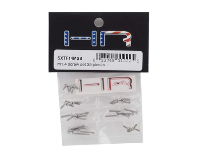HRSXTF14MSS - M1.4 Round head screw set 35 pieces scx 24