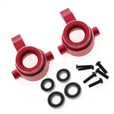 INTC32471RED Alloy Machined Steering Blocks 1/8 4WD