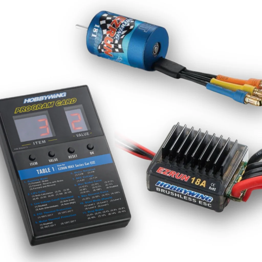HWI81030000 HobbyWing Hobbywing EZRun 18A Sensorless Brushless ESC/Motor Combo (12.0T/7800kV)