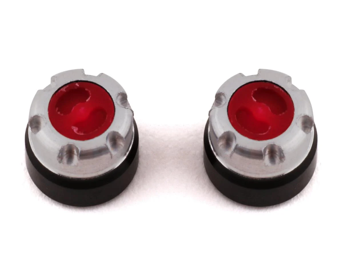 SSD00437 1/24 Scale Locking Hubs (Red) (2)