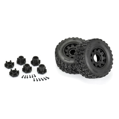 PRO1029910 1/10 Jaeger HP BELTED F/R 2.8" MT Tires MTD 12mm/14mm Black Raid (2)