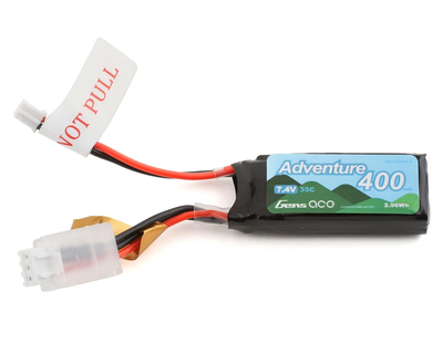 GEA354002SJS Gens Ace Adventure 2S LiPo Battery 35C (7.4V/400mAh) w/JST-PH2.0 Connector