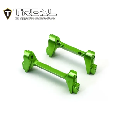 X003KIWUGR TREAL Aluminum 7075 Front and Rear Bumper Mounts Set (F&R) for 1/18 TRX4M-Green