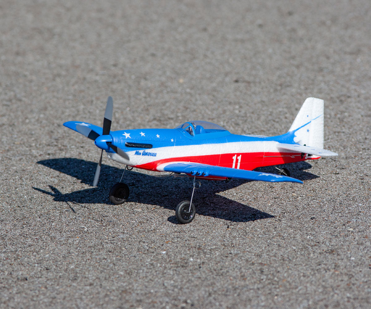 RGRA1300V3  P-51D Miss America Micro RTF Airplane with PASS (Pilot Assist Stability Software) System