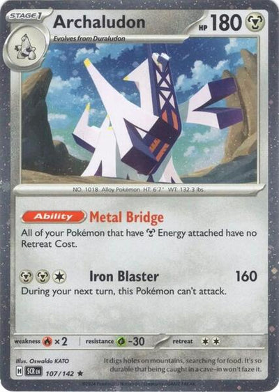 Pokémon Archaludon Promo Card 107/142