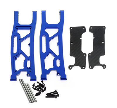 INTC32481BLUE Alloy Machined Rear Suspension Arm Set 1/8 4WD
