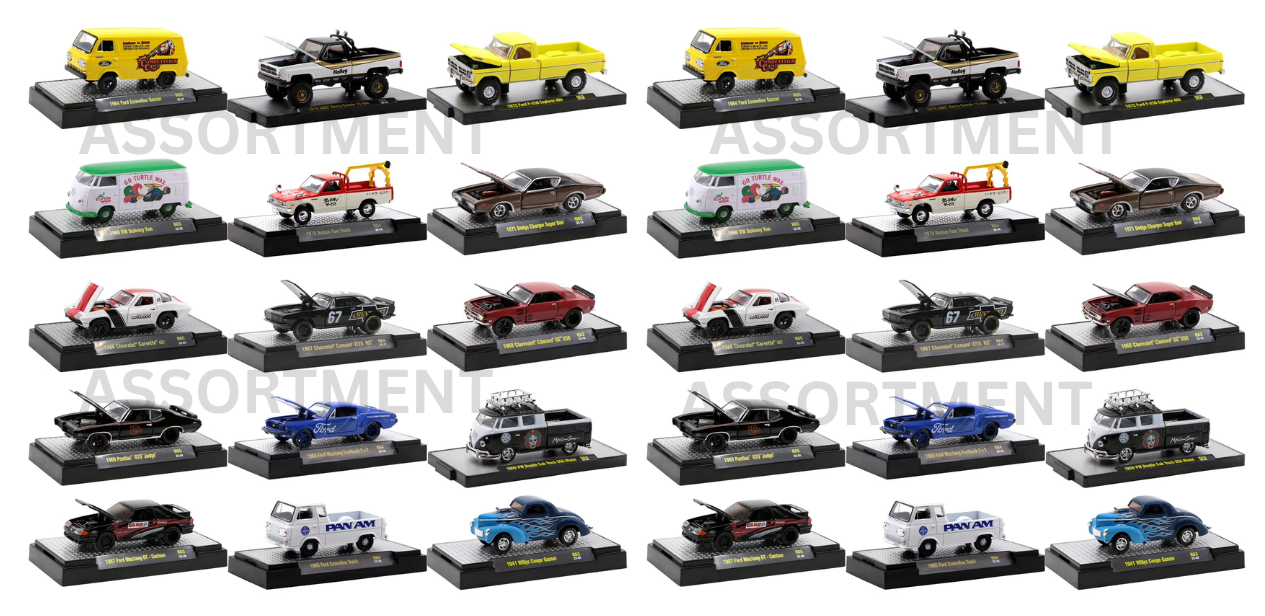 M2 Machines 32600 1:64th Scale Assortment