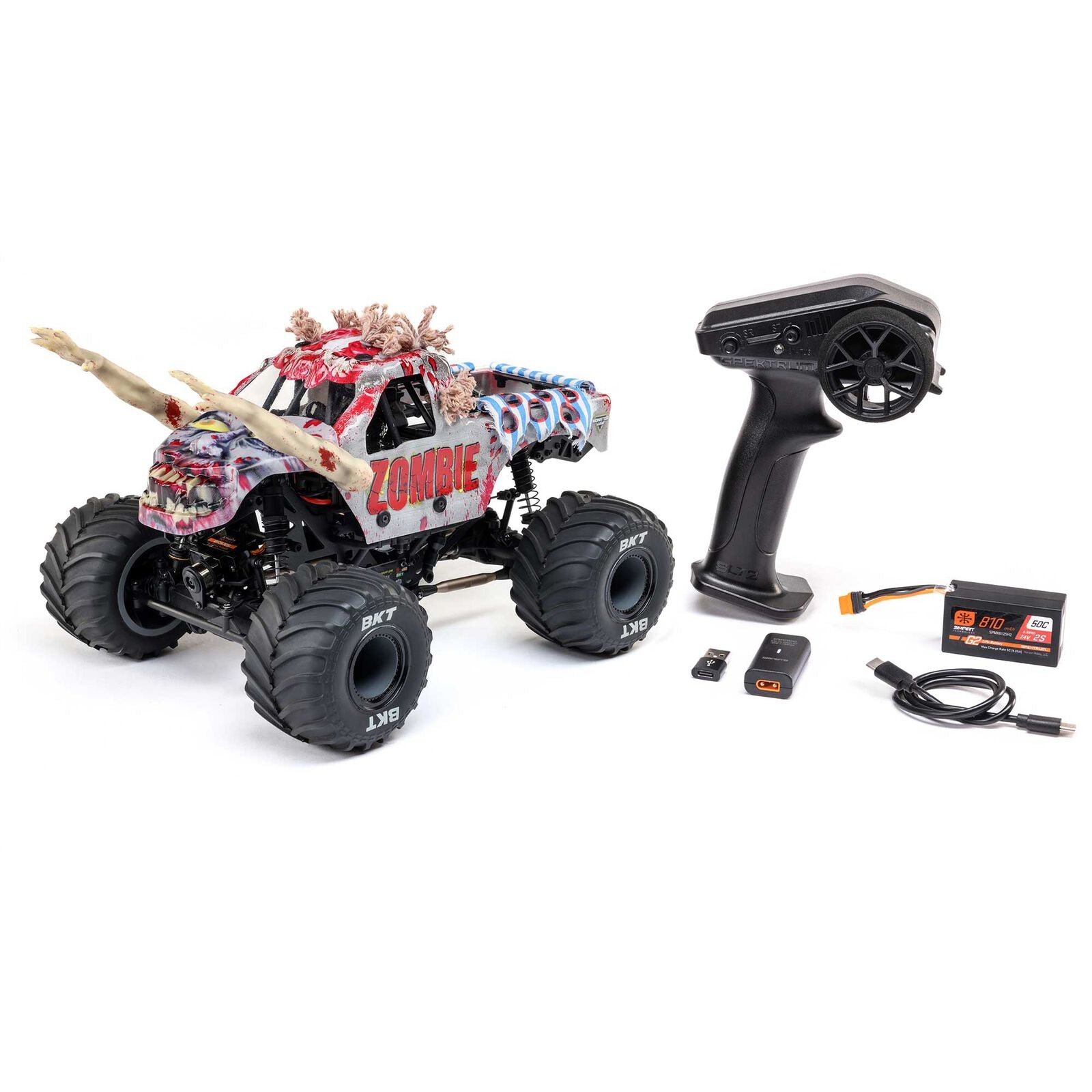 LOS01026 1/18 Mini LMT 4X4 Brushed Monster Truck RTR (Battery