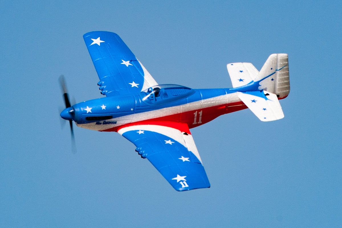 RGRA1300V3  P-51D Miss America Micro RTF Airplane with PASS (Pilot Assist Stability Software) System