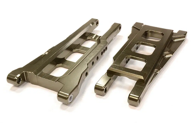 INTT8596Grey Billet Machined T2 Lower Suspension Arms 1/10