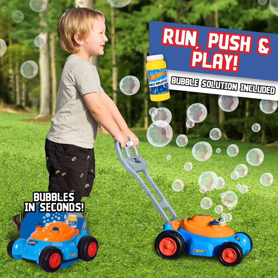 HW470415 Hotwheels Bubble -N- Go Mower
