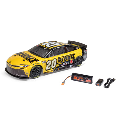 LOS1122520 1/12 NASCAR RC Racecar Christopher Bell No. 20 DeWalt 2025 Toyota Camry 2S AWD RTR Brushed On-Road (Battery & Charger Included)