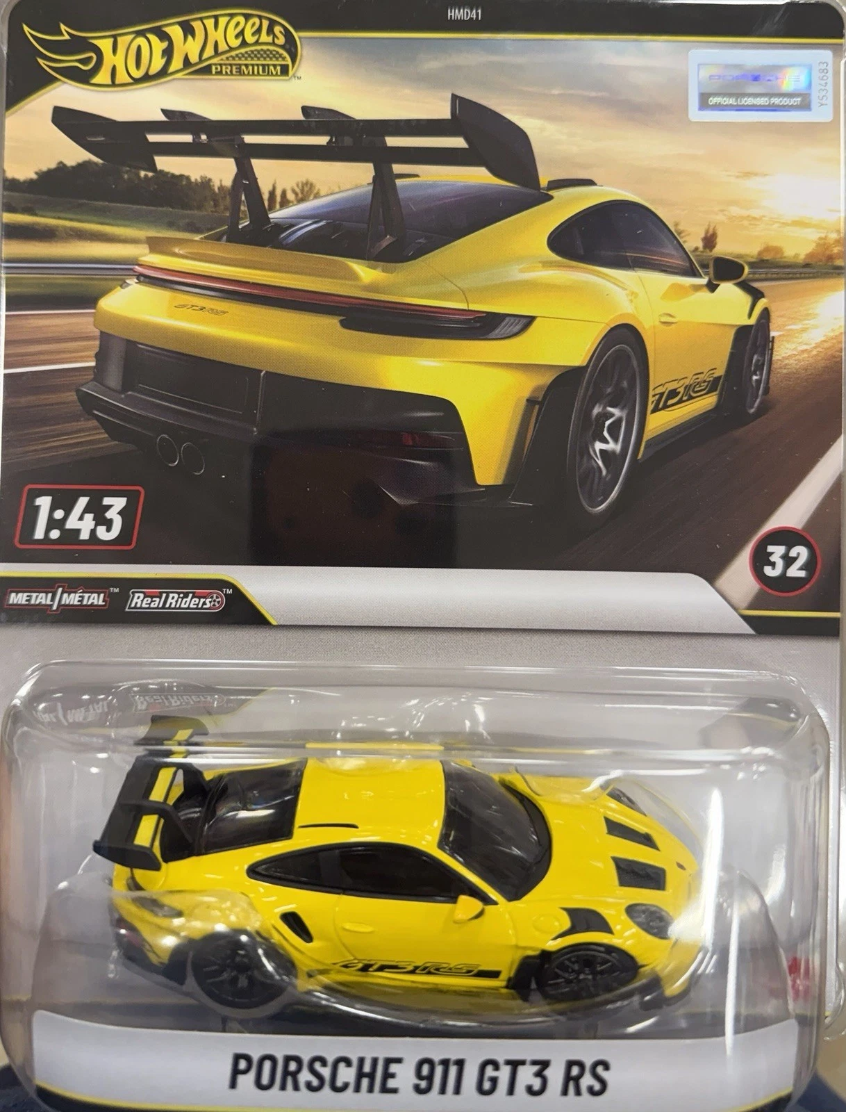 HWJCN66 HotWheels Premium 1:43 Porsche 911 GT3 RS