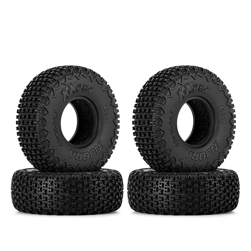 T7021 INJORA 0.7" 40*14mm XHX Pin Tires for 1/30 SCX30 (T7021) (4)
